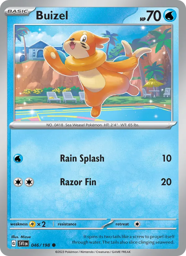 Buizel #046 – Scarlet & Violet card