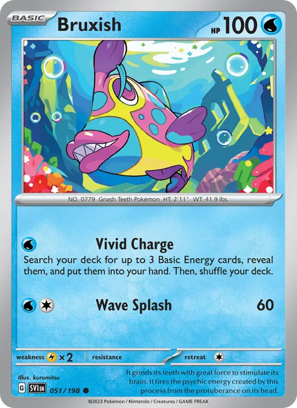 Bruxish #051 – Scarlet & Violet card