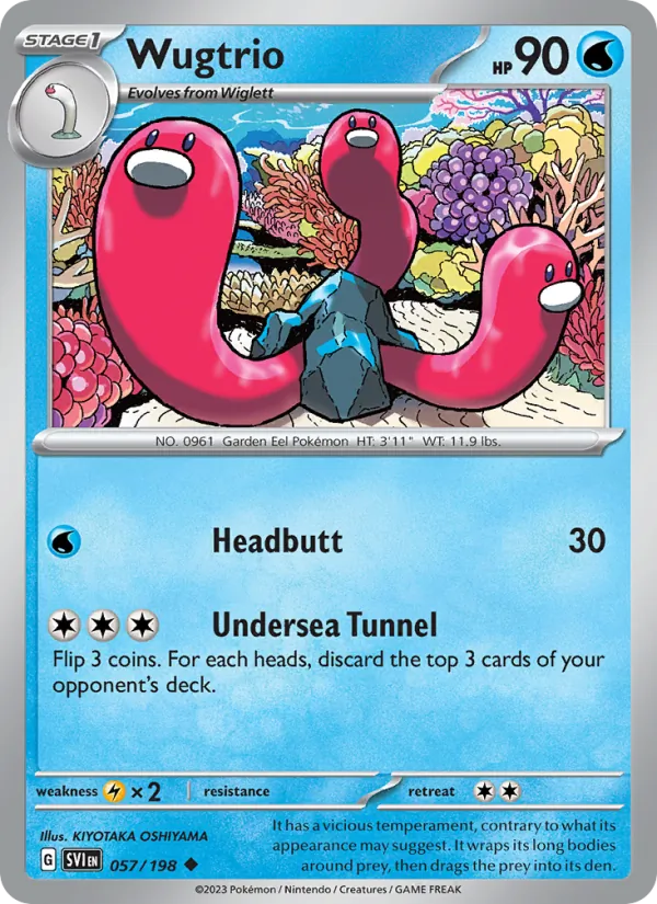 Wugtrio #057 – Scarlet & Violet card