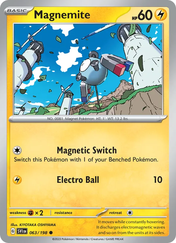 Magnemite #063 – Scarlet & Violet card