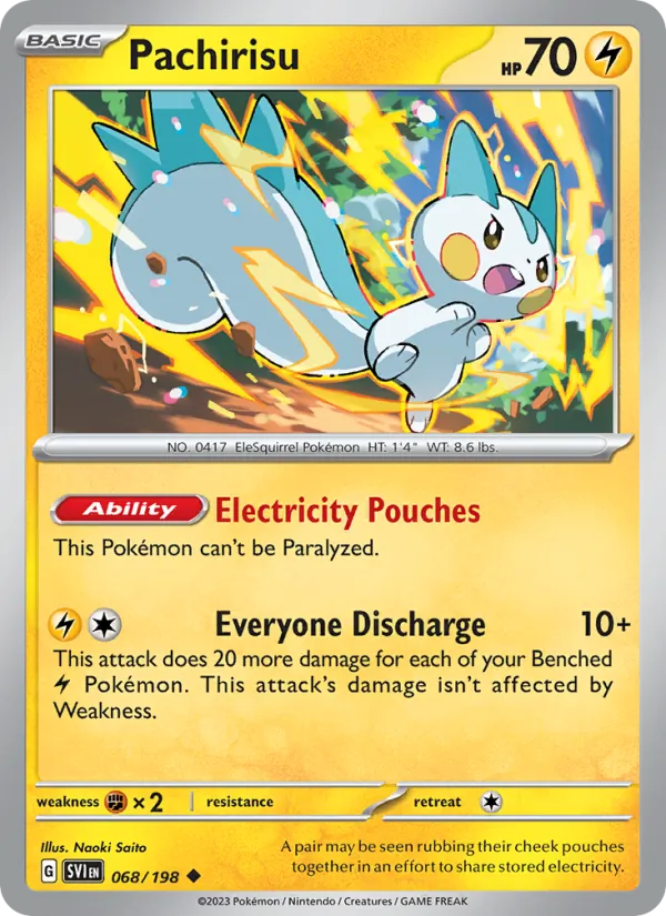 Pachirisu #068 – Scarlet & Violet card