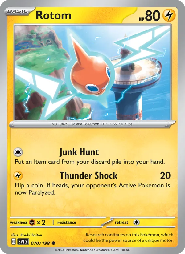 Rotom #070 – Scarlet & Violet card