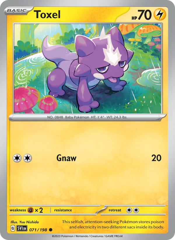 Toxel #071 – Scarlet & Violet card