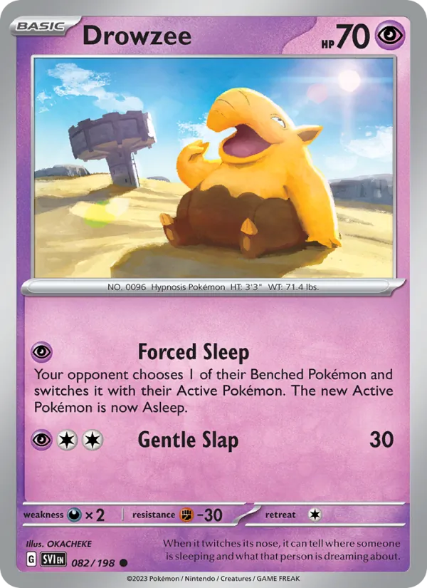 Drowzee #082 – Scarlet & Violet card