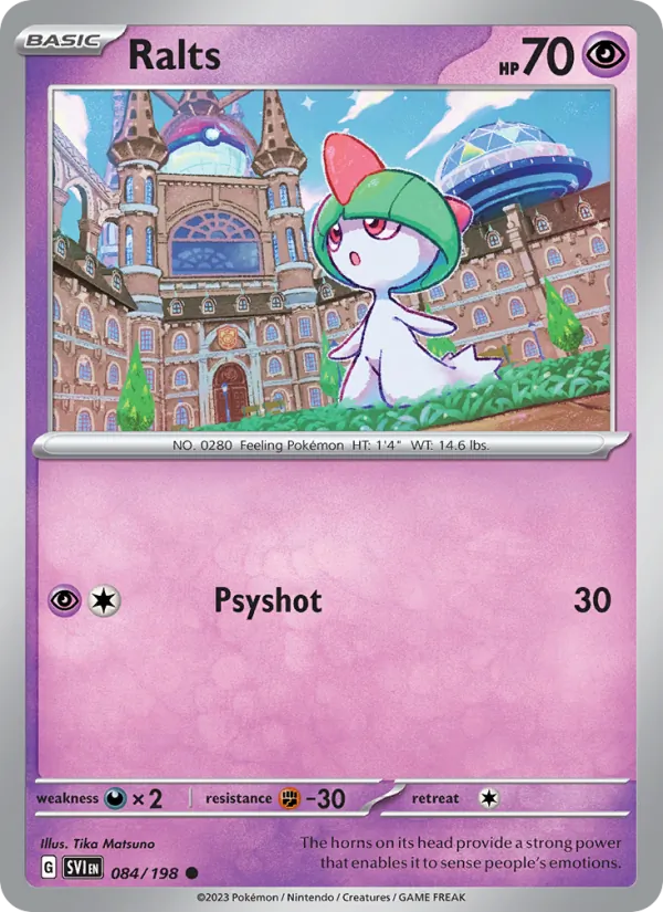 Ralts #084 – Scarlet & Violet card