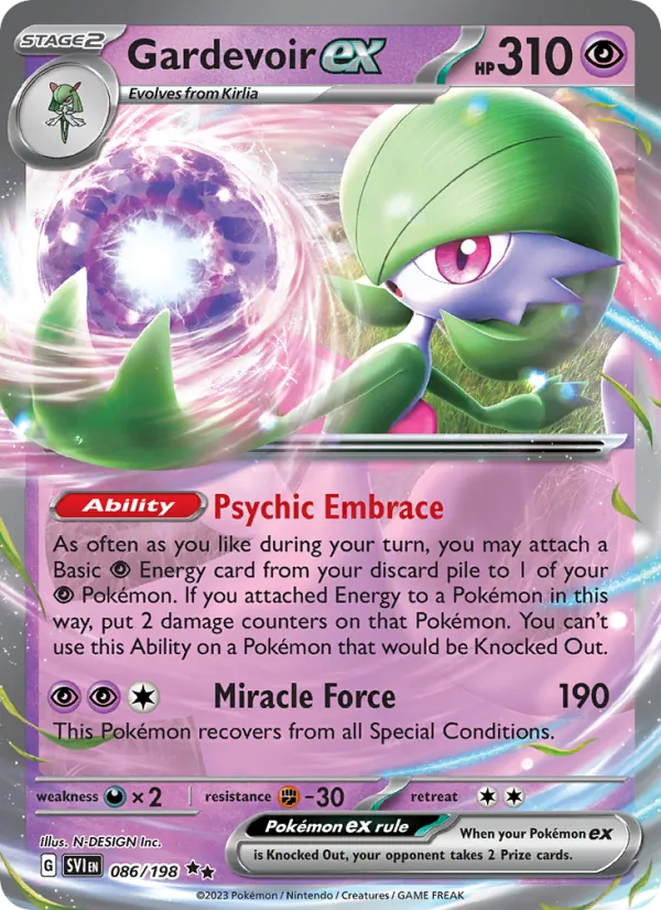 Gardevoir ex #086 – Scarlet & Violet card
