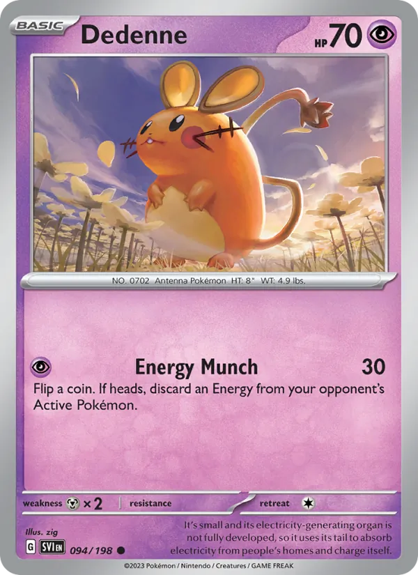 Dedenne #094 – Scarlet & Violet card