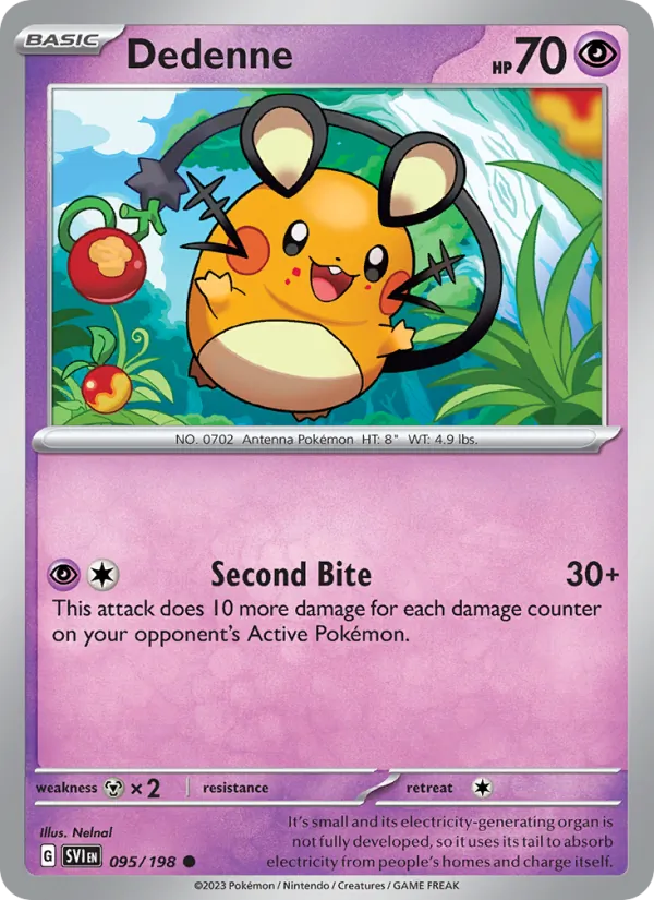 Dedenne #095 – Scarlet & Violet card