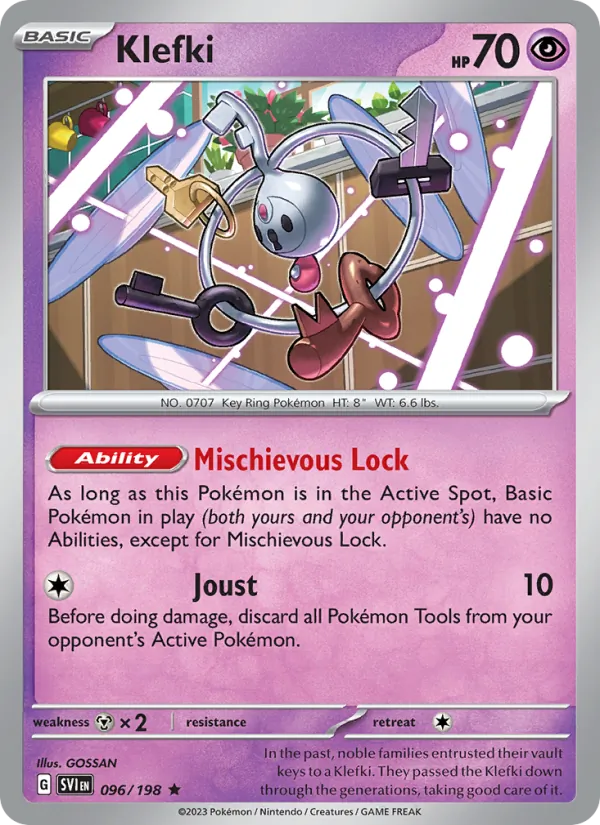 Klefki #096 – Scarlet & Violet card