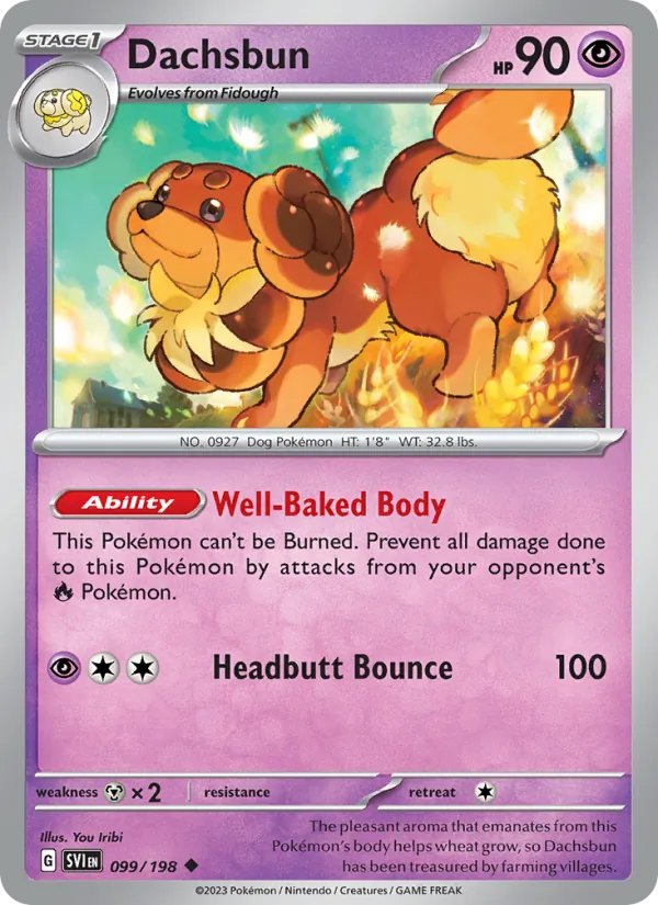 Dachsbun #099 – Scarlet & Violet card