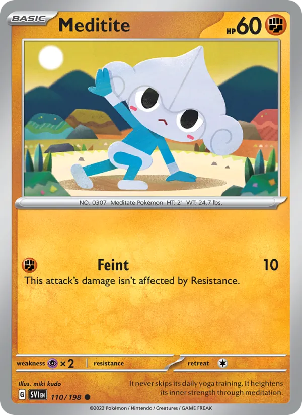 Meditite #110 – Scarlet & Violet card