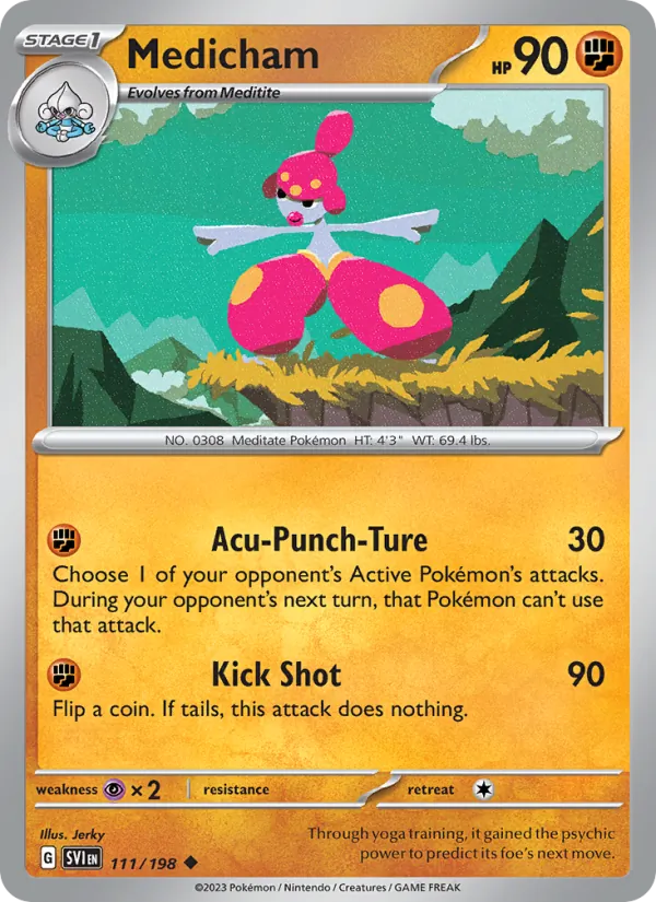 Medicham #111 – Scarlet & Violet card