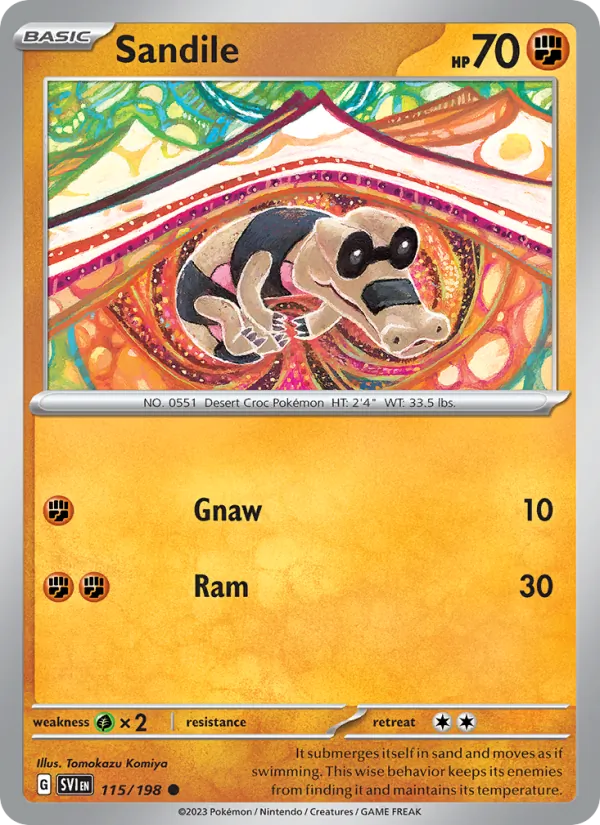 Sandile #115 – Scarlet & Violet card