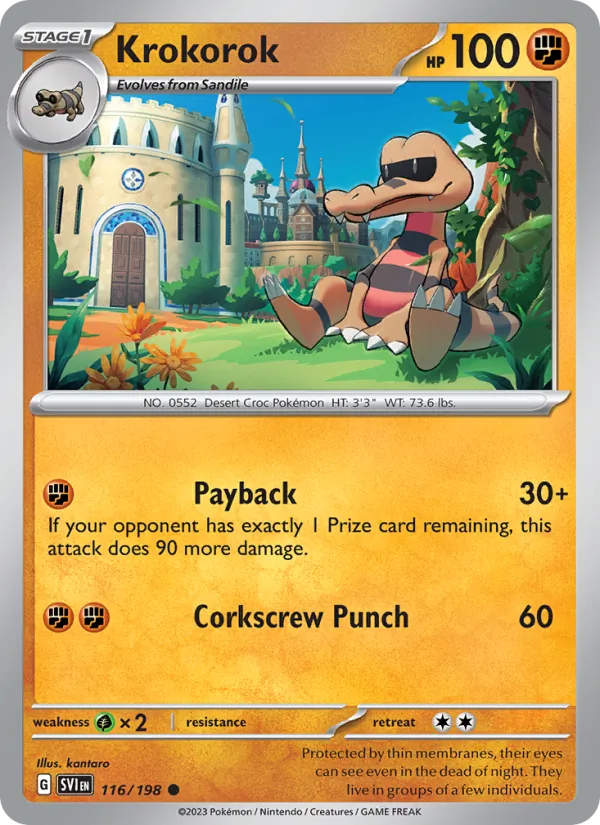 Krokorok #116 – Scarlet & Violet card