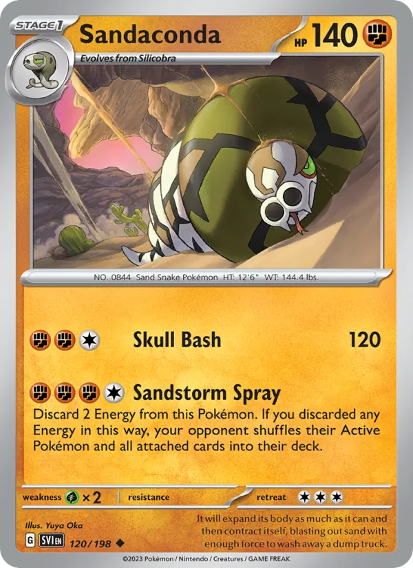 Sandaconda #120 – Scarlet & Violet card