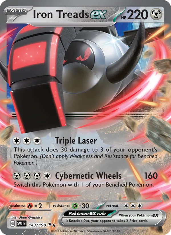 Iron Treads ex #143 – Scarlet & Violet card