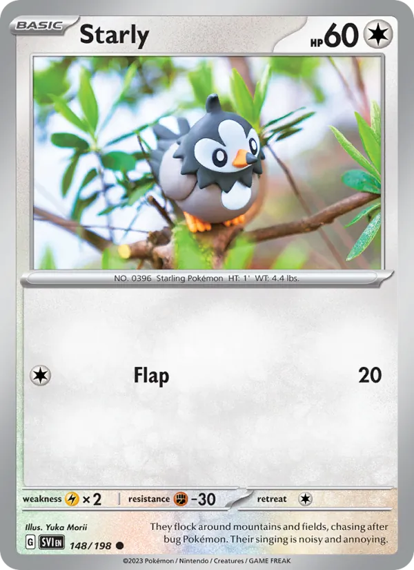 Starly #148 – Scarlet & Violet card