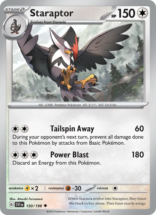 Staraptor #150 – Scarlet & Violet card