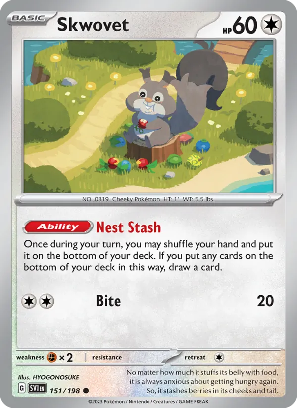 Skwovet #151 – Scarlet & Violet card