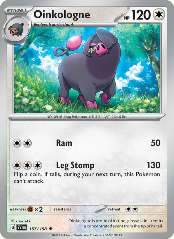 Oinkologne #157 – Scarlet & Violet card