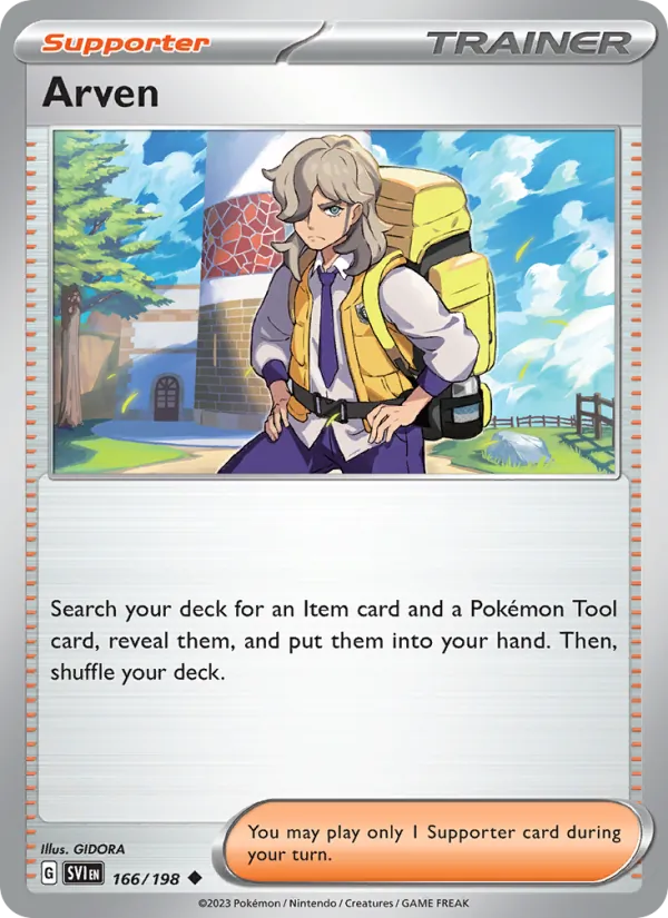 Arven #166 – Scarlet & Violet card