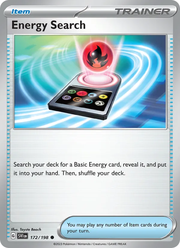 Energy Search #172 – Scarlet & Violet card