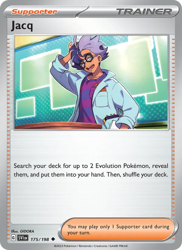 Jacq #175 – Scarlet & Violet card