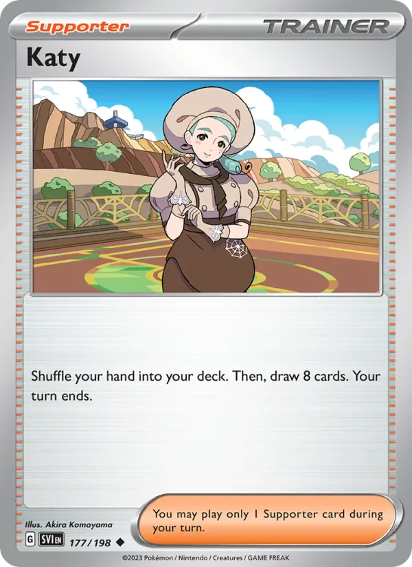 Katy #177 – Scarlet & Violet card