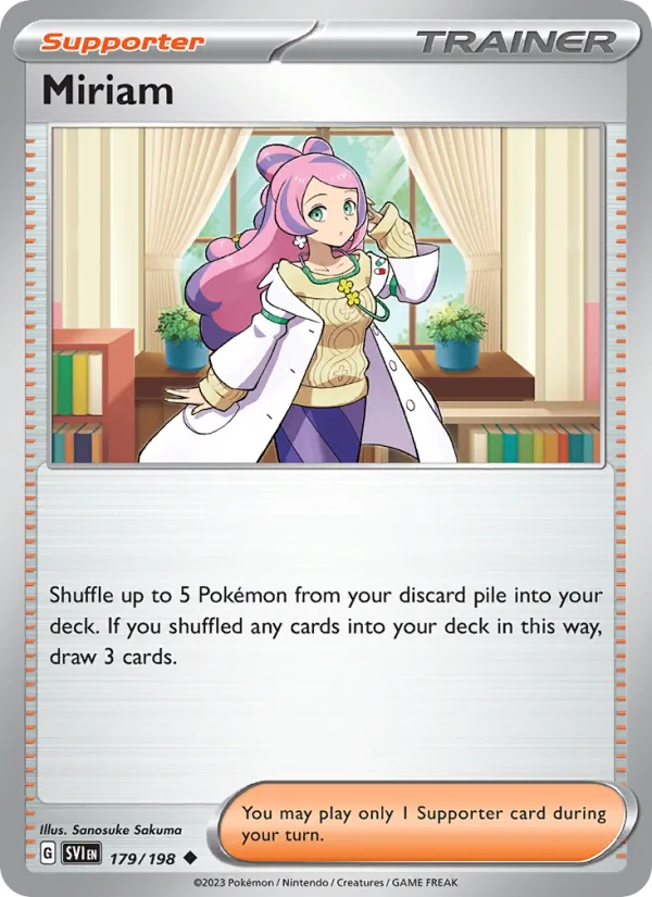 Miriam #179 – Scarlet & Violet card