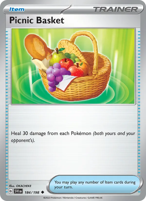 Picnic Basket #184 – Scarlet & Violet card