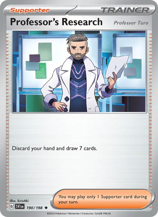 Professor's Research #190 – Scarlet & Violet card