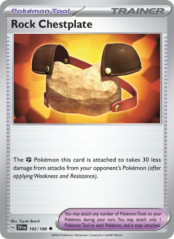 Rock Chestplate #192 – Scarlet & Violet card