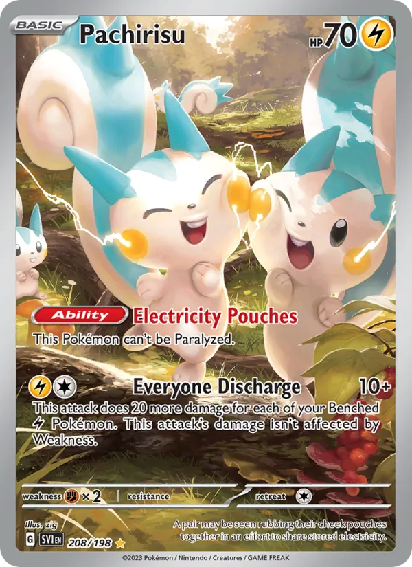 Pachirisu #208 – Scarlet & Violet card
