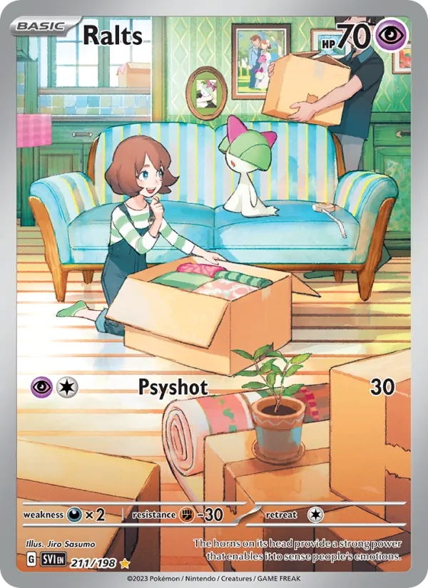 Ralts #211 – Scarlet & Violet card
