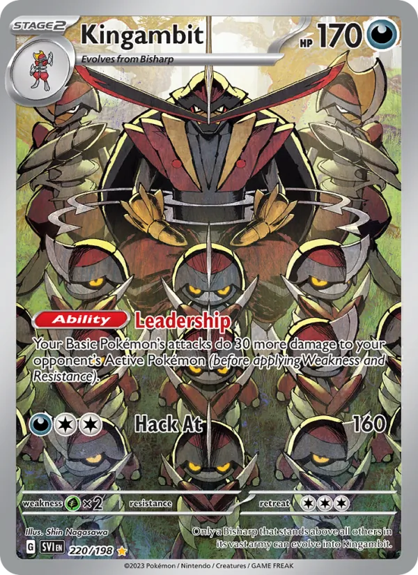 Kingambit #220 – Scarlet & Violet card