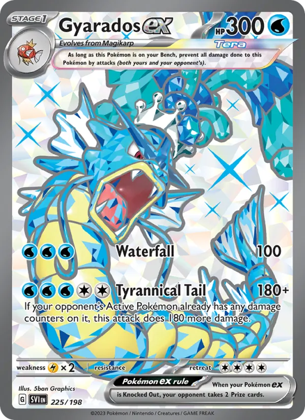 Gyarados ex #225 – Scarlet & Violet card