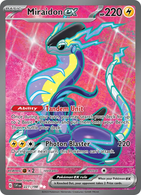 Miraidon ex #227 – Scarlet & Violet card