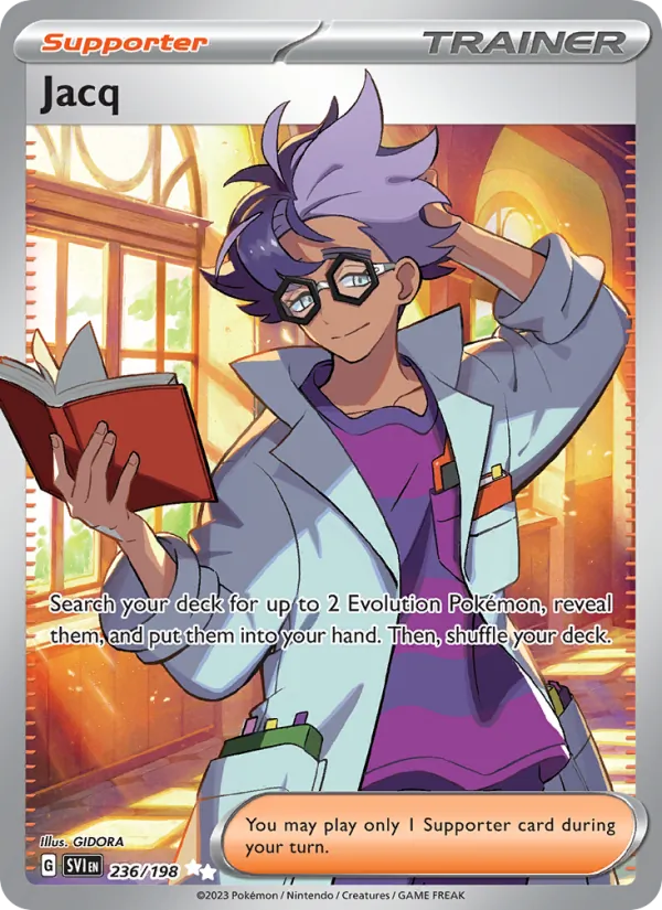 Jacq #236 – Scarlet & Violet card