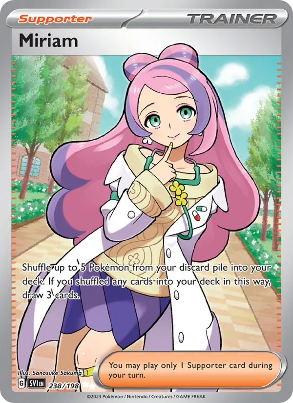 Miriam #238 – Scarlet & Violet card