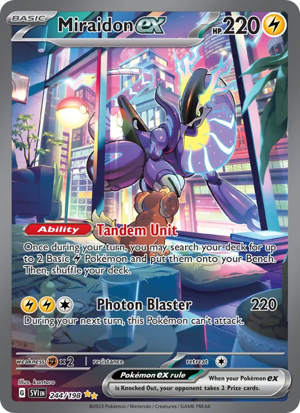 Miraidon ex #244 – Scarlet & Violet card