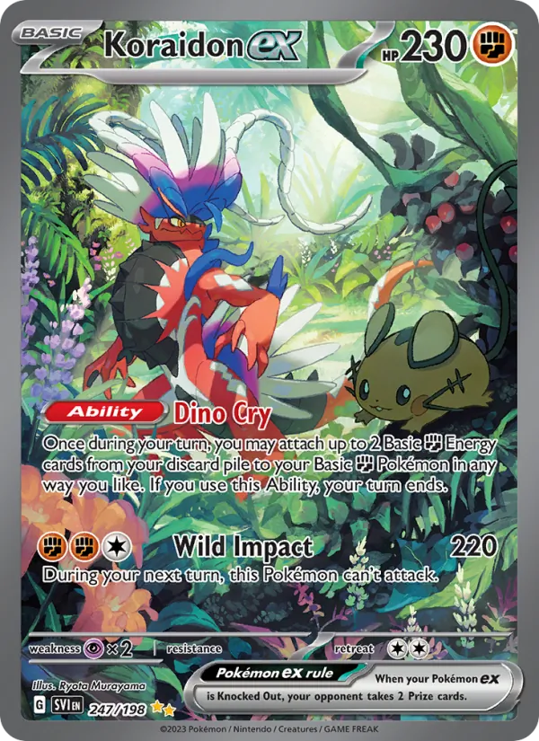 Koraidon ex #247 – Scarlet & Violet card
