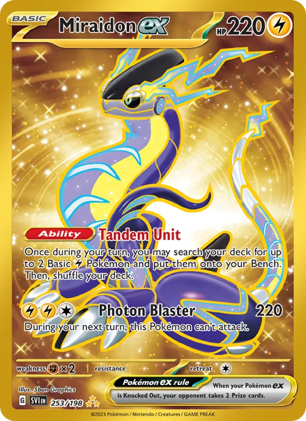 Miraidon ex #253 – Scarlet & Violet card