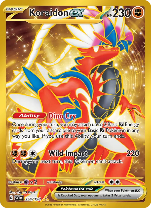 Koraidon ex #254 – Scarlet & Violet card