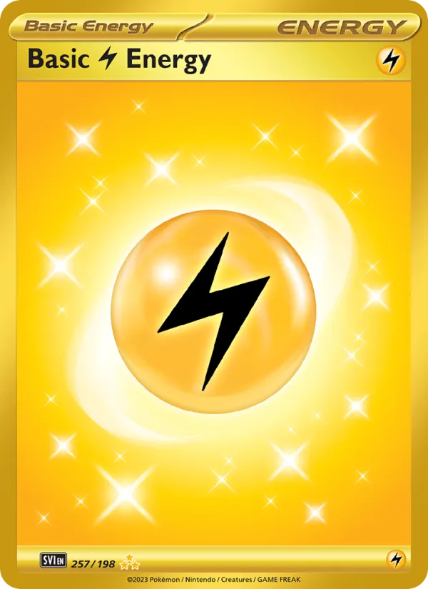 Basic Lightning Energy #257 – Scarlet & Violet card