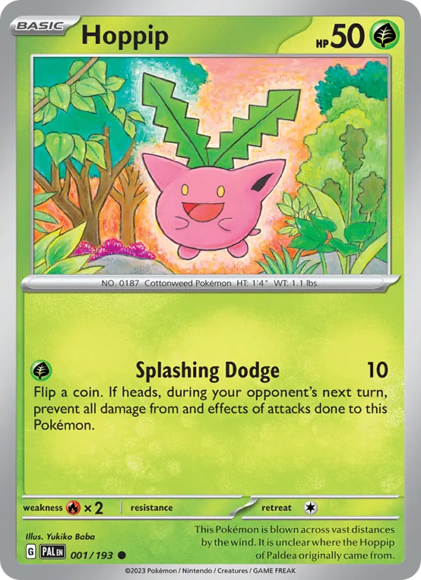 Hoppip #001 – Paldea Evolved card