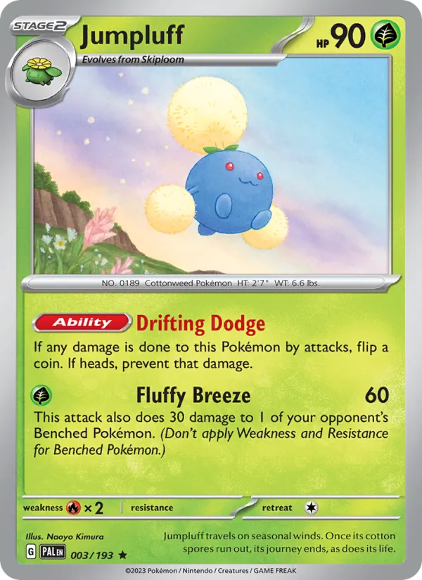 Jumpluff #003 – Paldea Evolved card