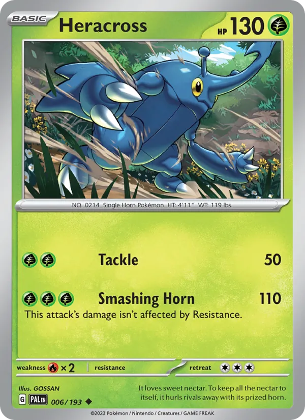 Heracross #006 – Paldea Evolved card