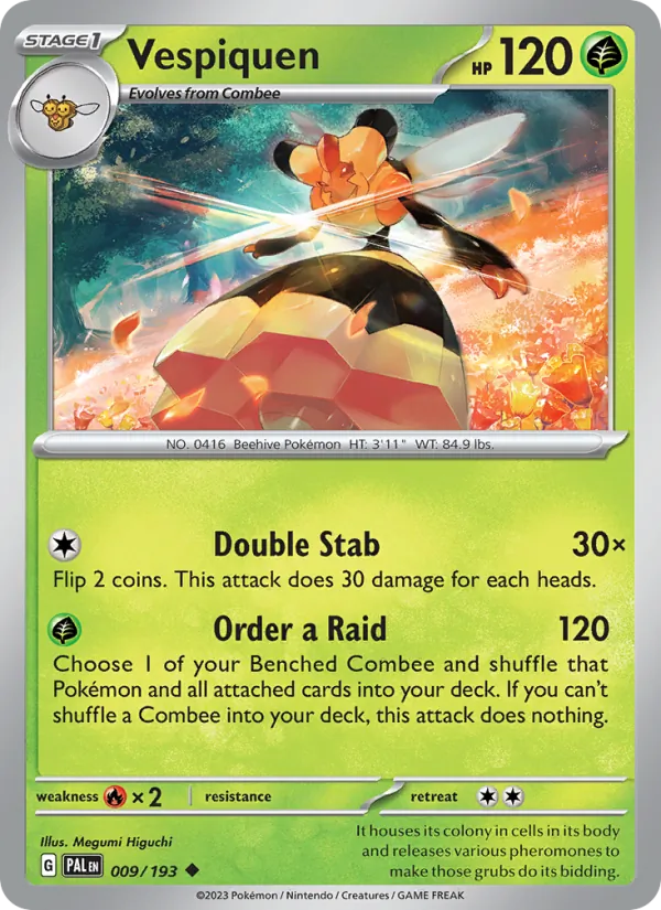 Vespiquen #009 – Paldea Evolved card