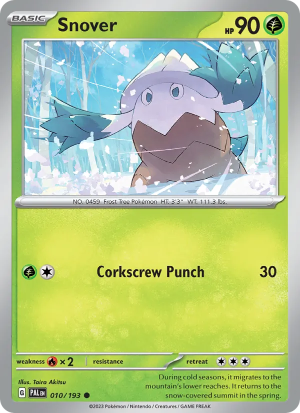 Snover #010 – Paldea Evolved card