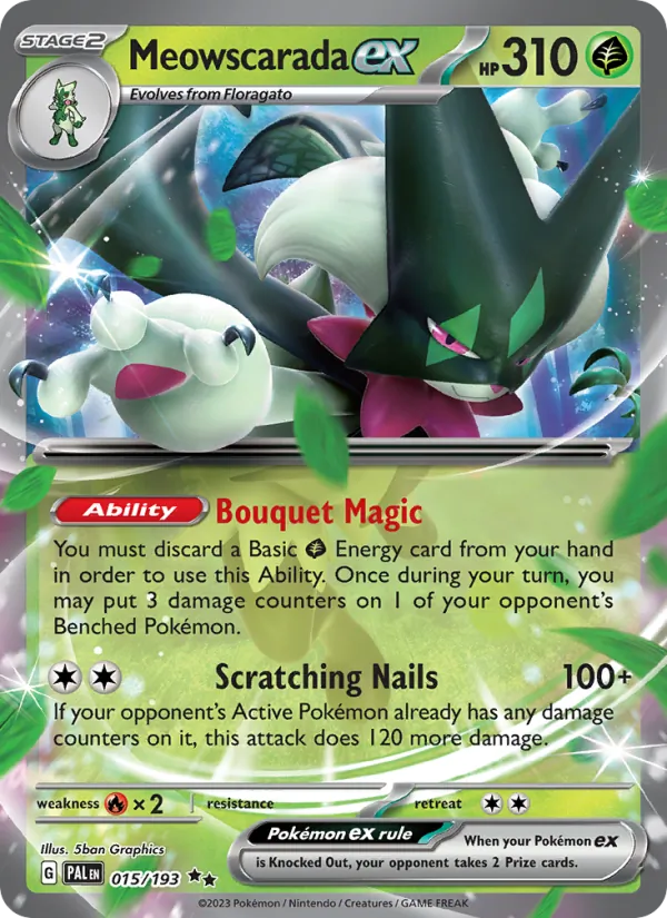 Meowscarada ex #015 – Paldea Evolved card